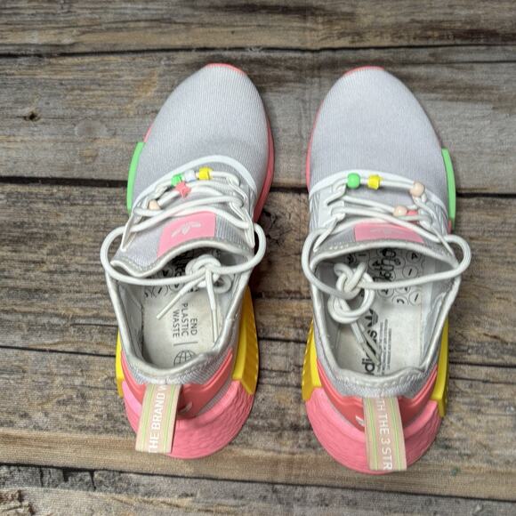 Adidas NMD_R1 J "White Beam Pink" Youth Size 7 / Womens Size 8.5 Sneakers - Picture 5 of 10